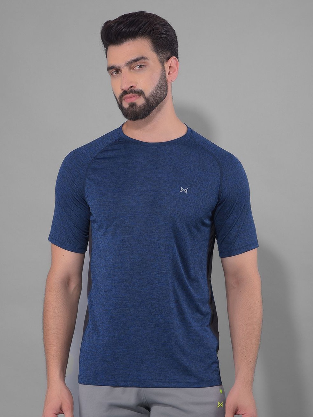 

Force NXT Men Anti Odour Solid Round Neck Training or Gym T-shirt, Blue