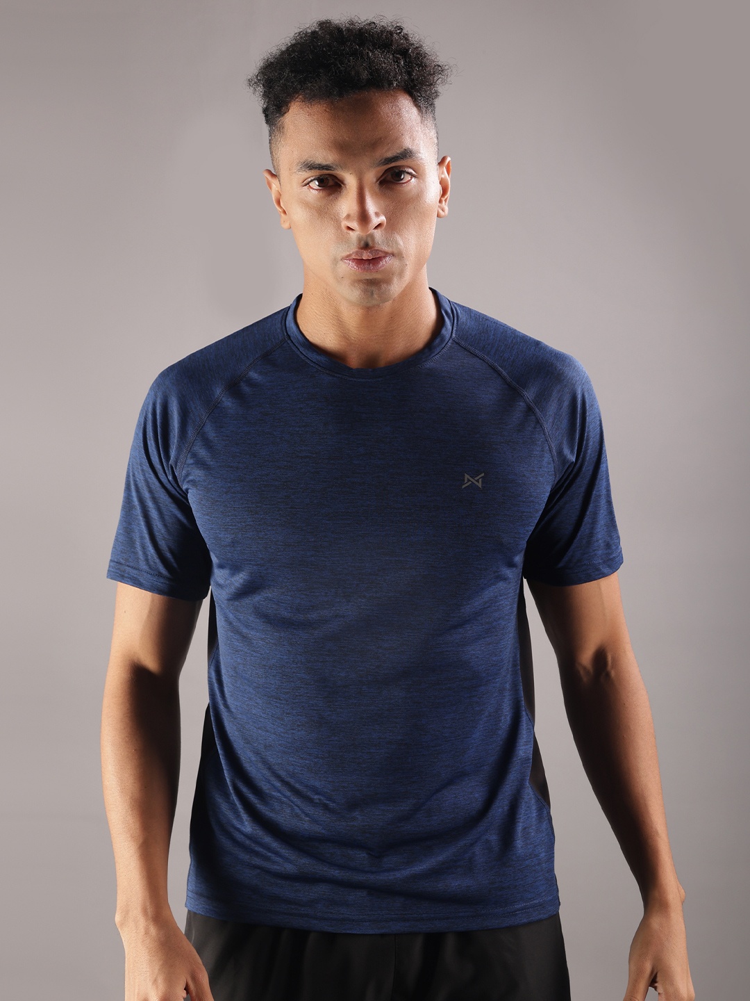 

Force NXT Men Anti Odour Solid Round Neck Training or Gym T-shirt, Blue