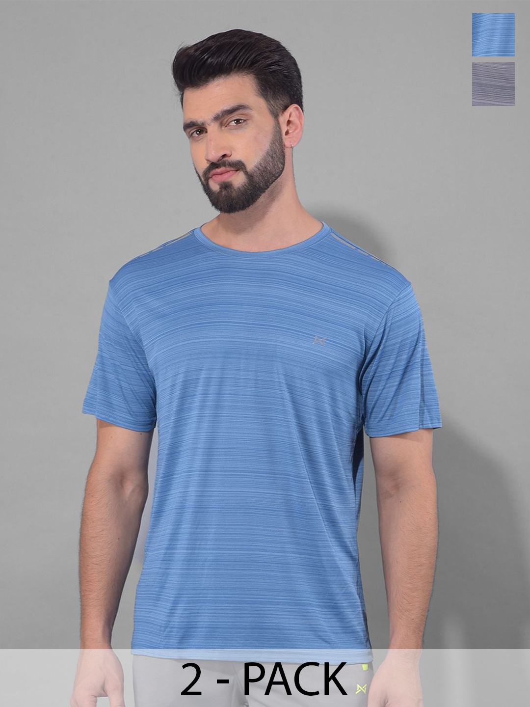 

Force NXT Men Typography 2 Anti Odour Pockets T-shirt, Multi