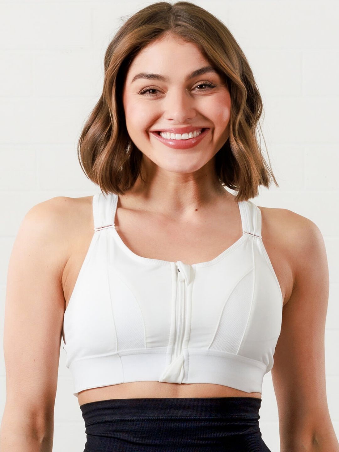 

Bella Voste Full Coverage Moisture Wicking Sports Bra, White
