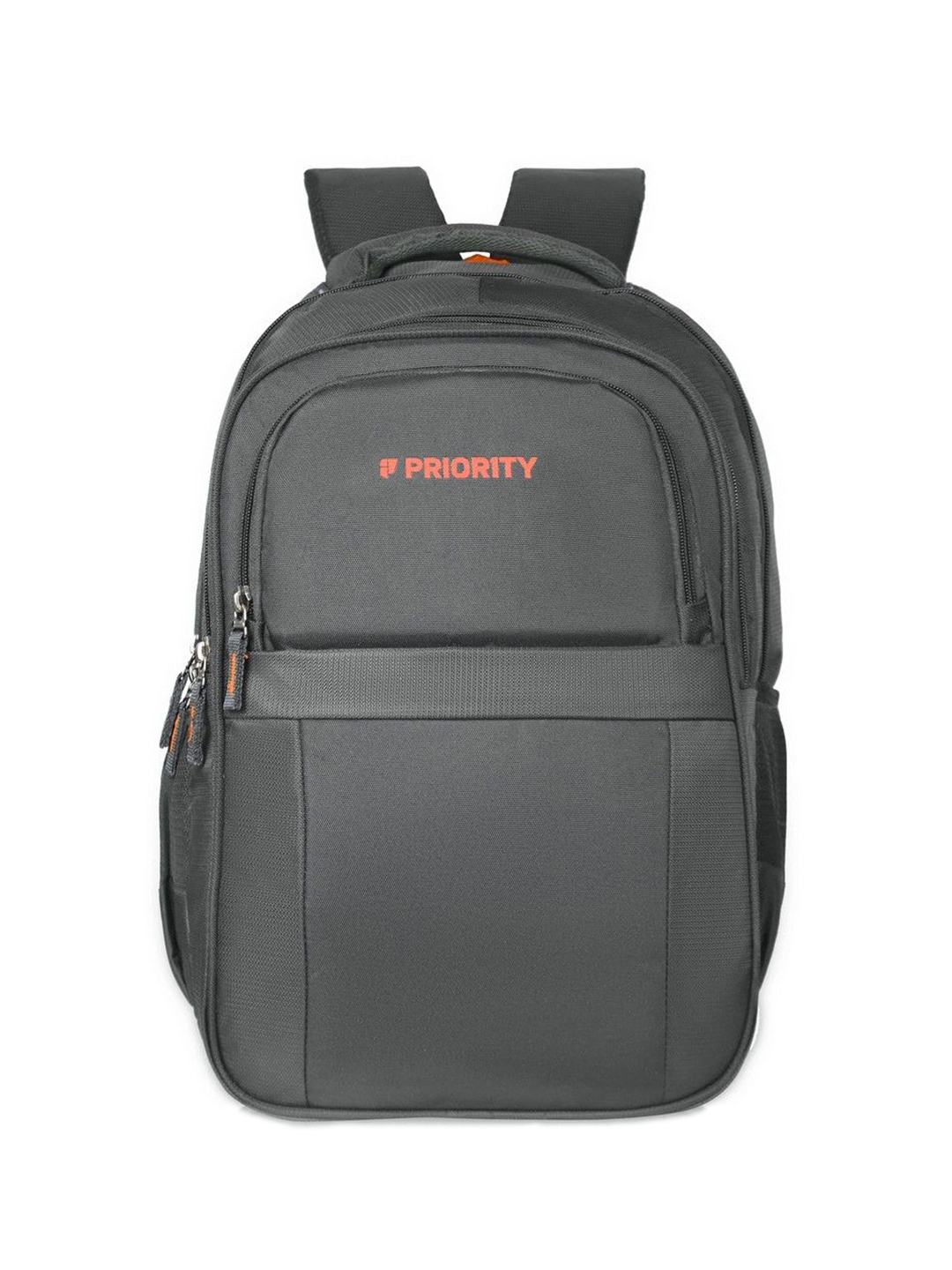 

Priority Unisex Brand Logo Large Laptop Backpack, Grey