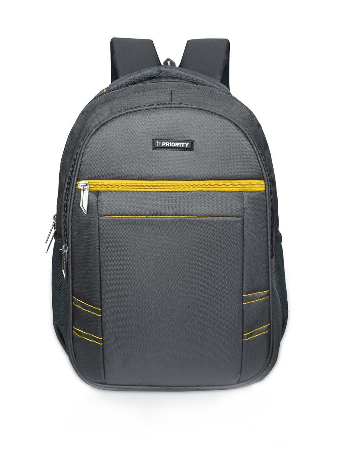 

Priority Unisex Brand Logo Large Laptop Backpack, Grey