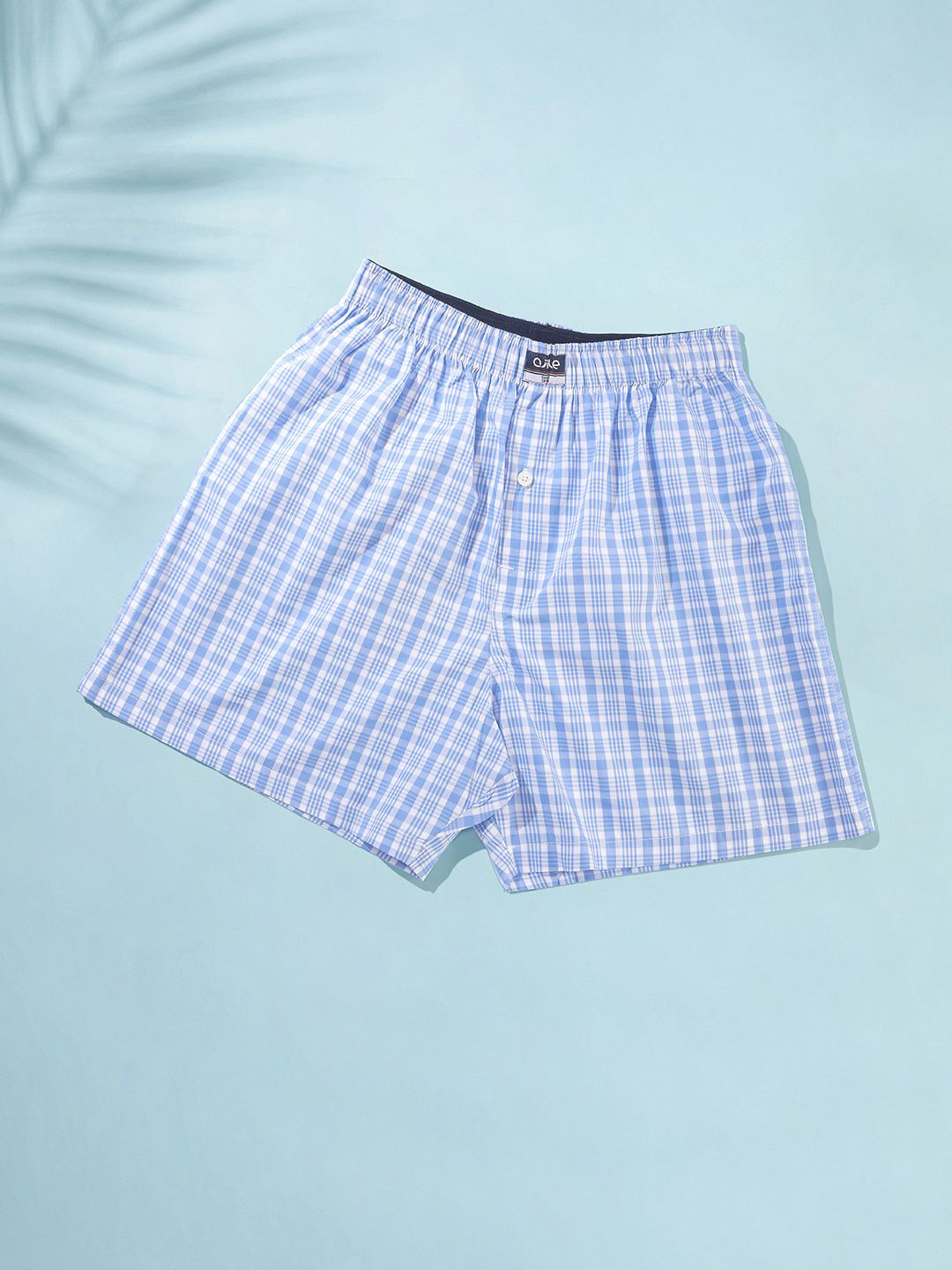 

Ajile by Pantaloons Checked Pure Cotton Boxers8909044373977, Blue