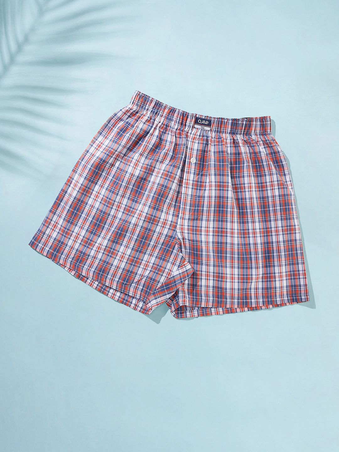 

Ajile by Pantaloons Checked Pure Cotton Boxer8909044373748, Pink