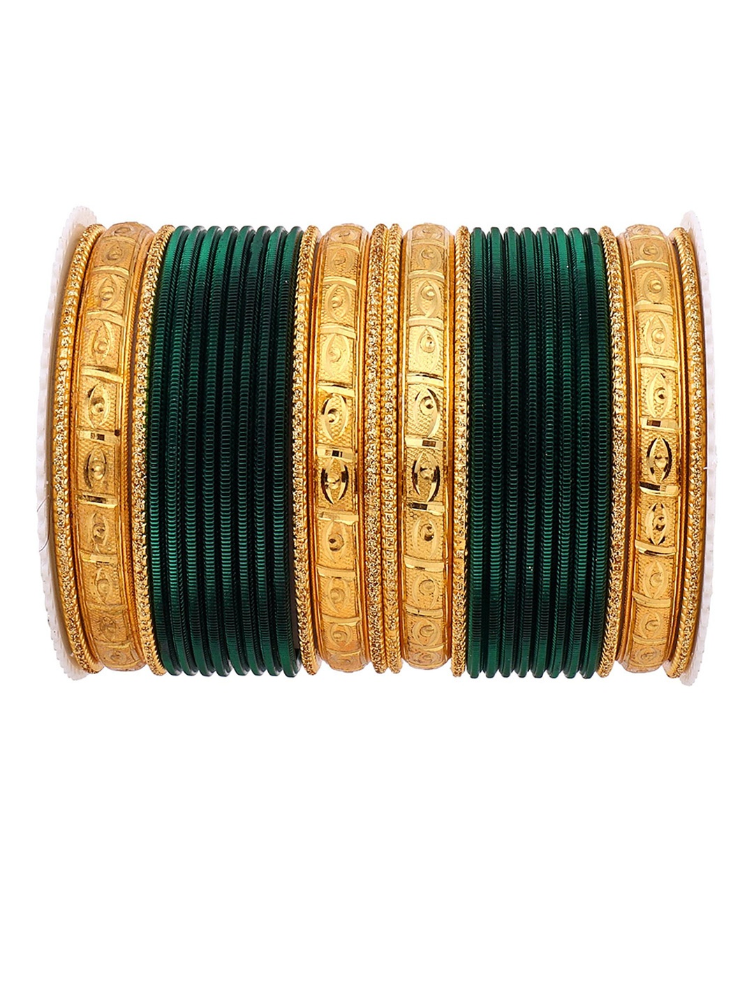 

leshya Set Of 28 Brass-Plated Bangles, Gold