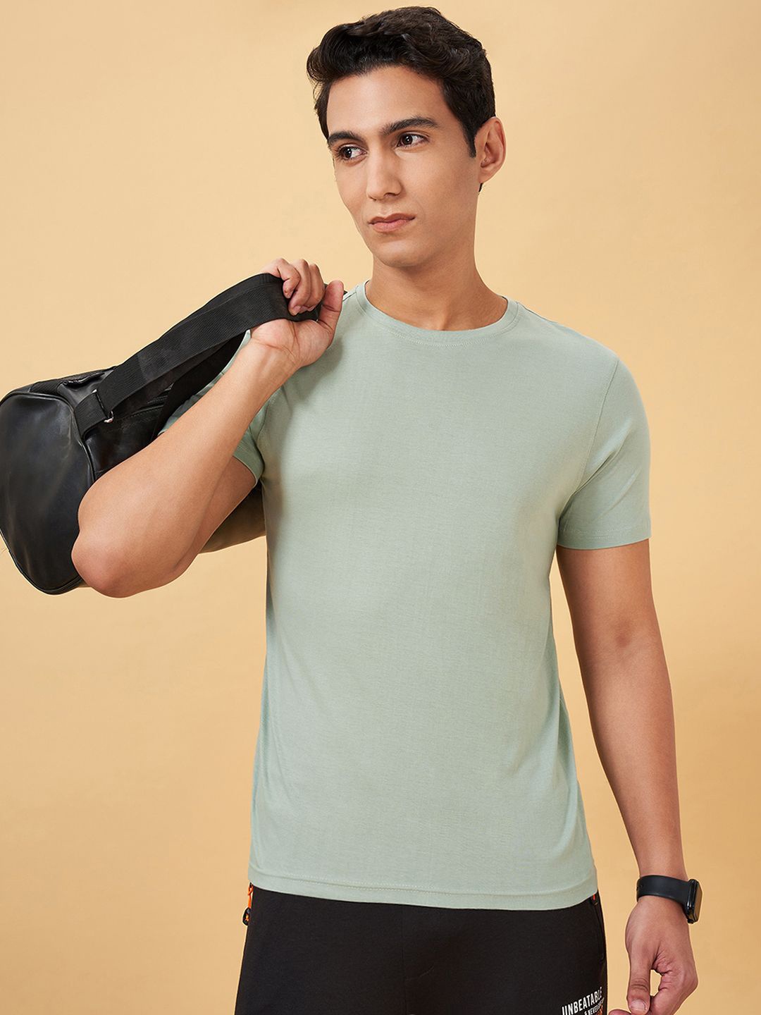

Ajile by Pantaloons Men Floral Pockets T-shirt, Green