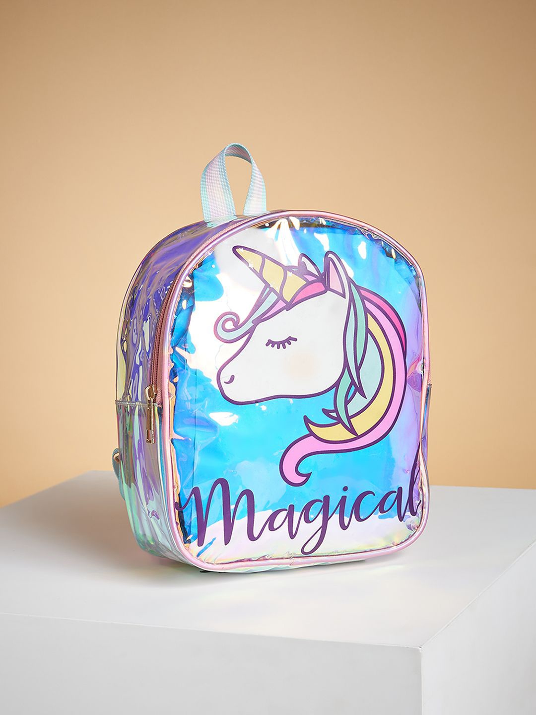 

Pantaloons Junior Girls Graphic Backpack, Blue