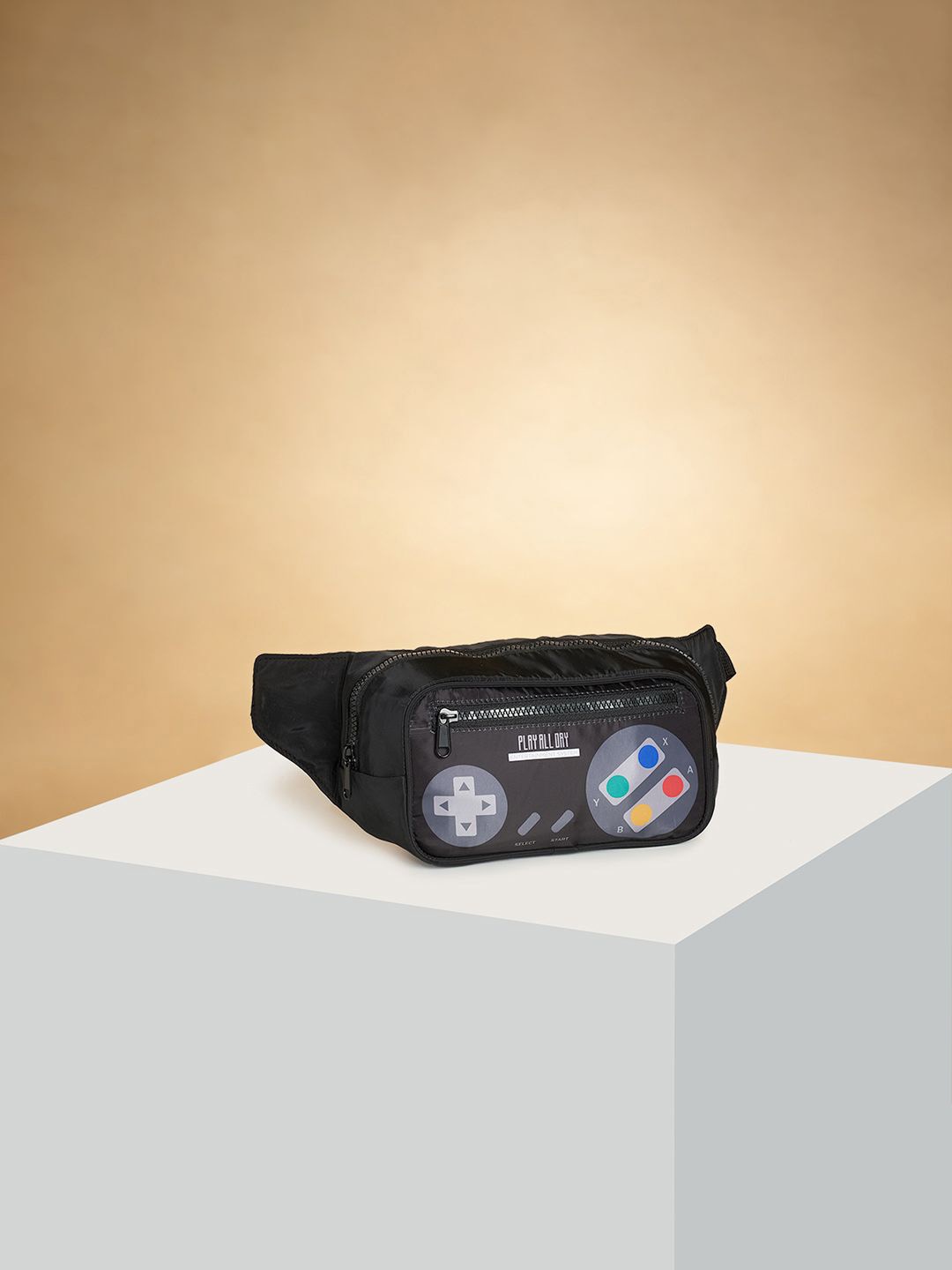 

Pantaloons Junior Structured Sling Bag, Black