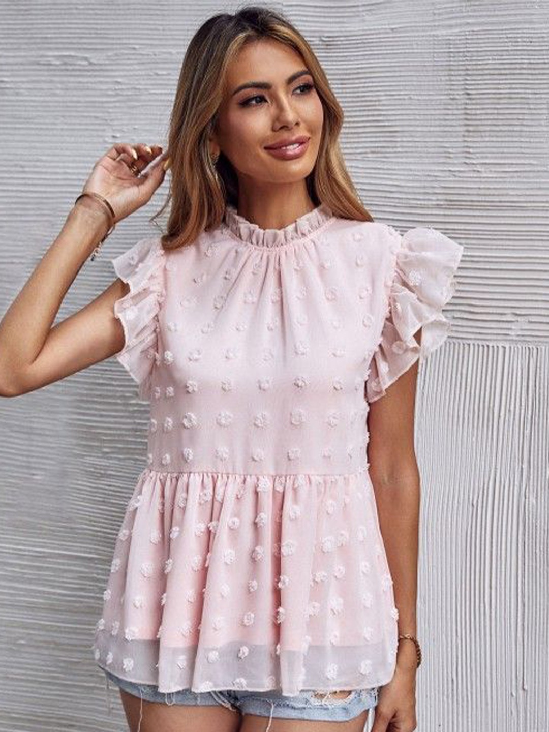 

StyleCast Self Design Longline Top, Pink