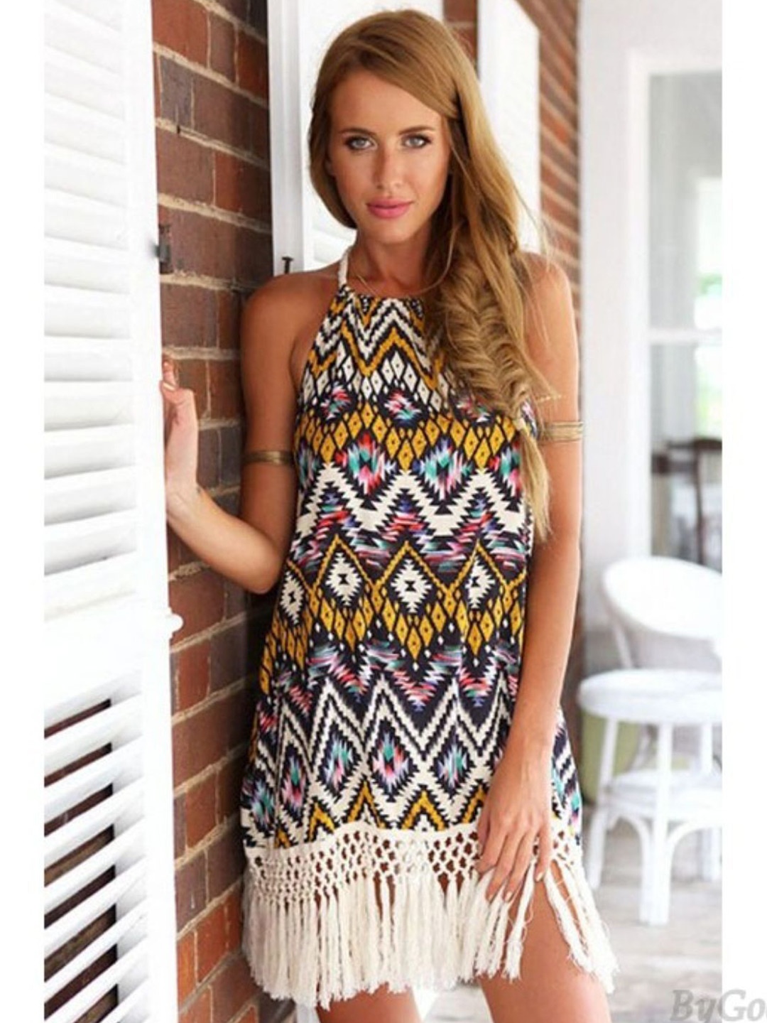 

4WRD by Dressberry Printed A-Line Dress, Multi