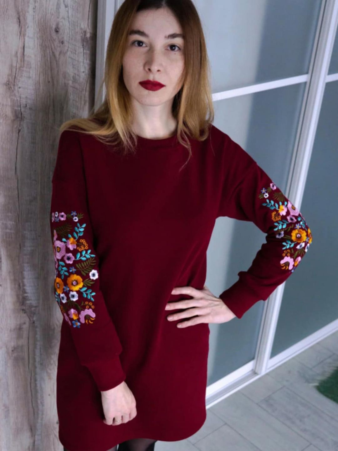 

4WRD by Dressberry Dress, Maroon