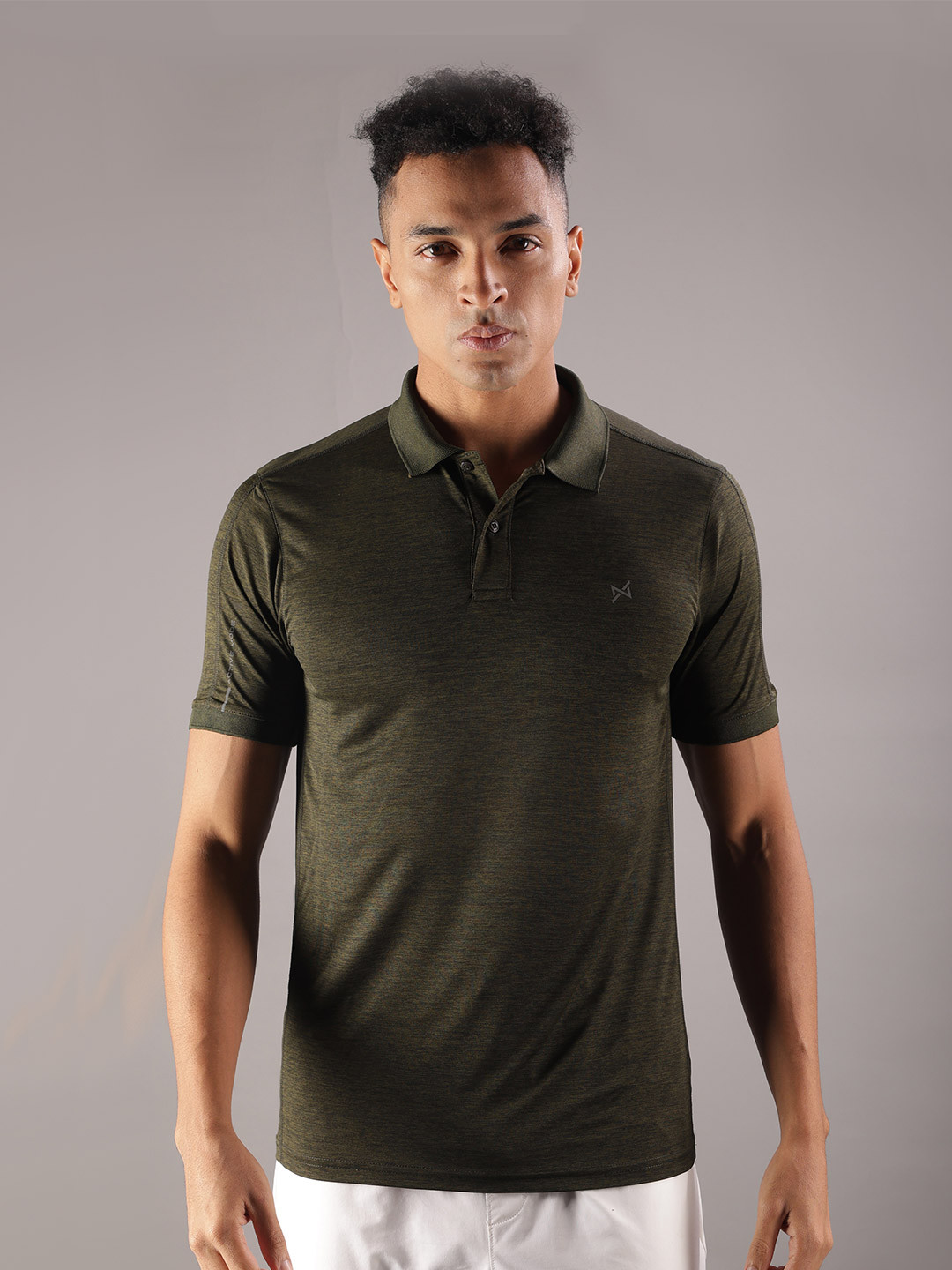 

Force NXT MennAnti Odour Anti Viral Solid Polo Collar T-shirt, Olive