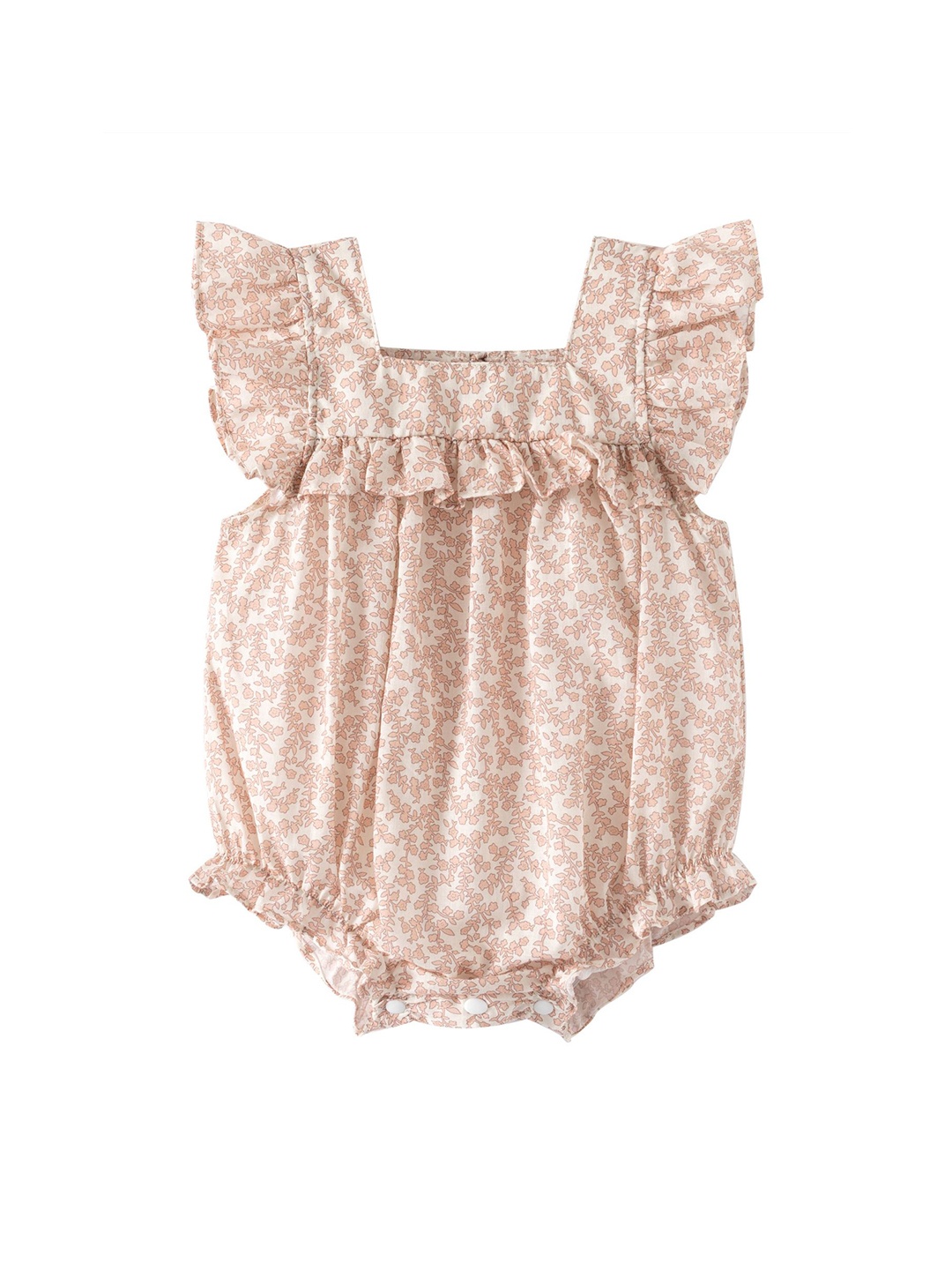 

StyleCast x Revolte Infant Girl Printed PureCotton Rompers, Off white