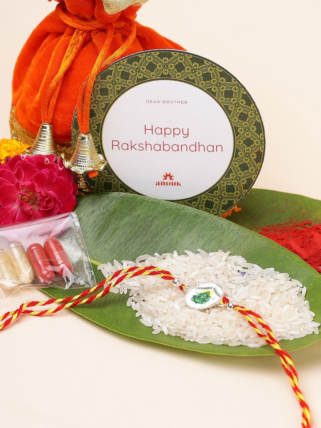 

Anouk 925 Sterling Silver Thread Rakhi