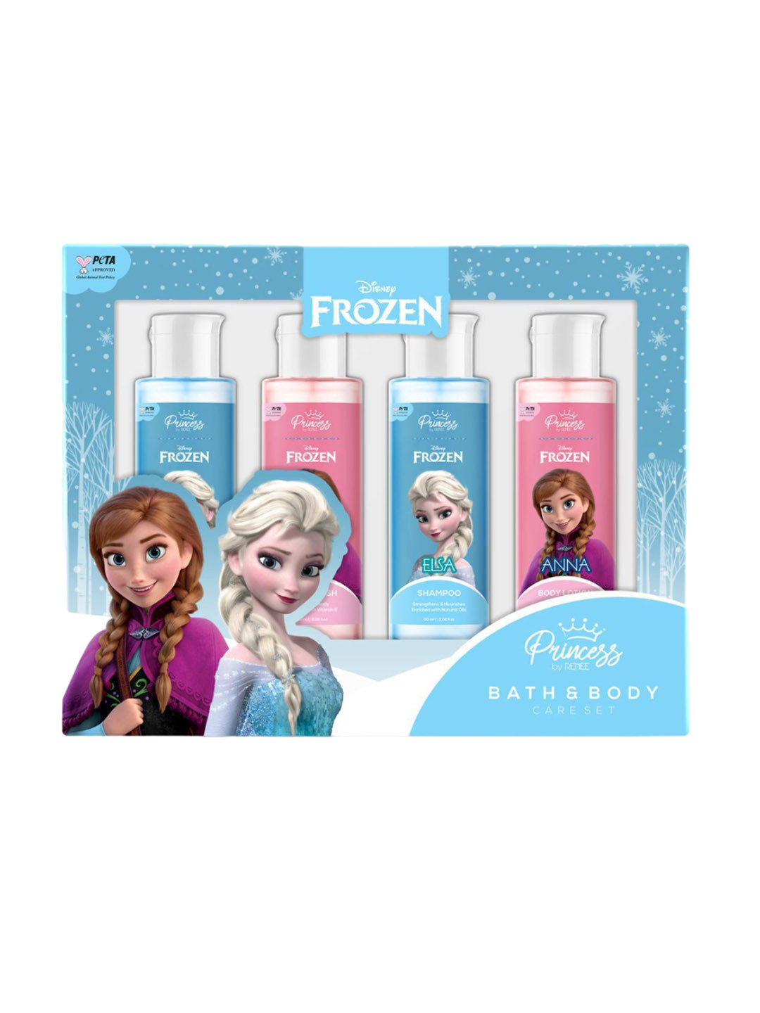 

Renee Disney Frozen Princess Body Wash, Face Wash, Shampoo & Body Lotion Gift Set, Multi