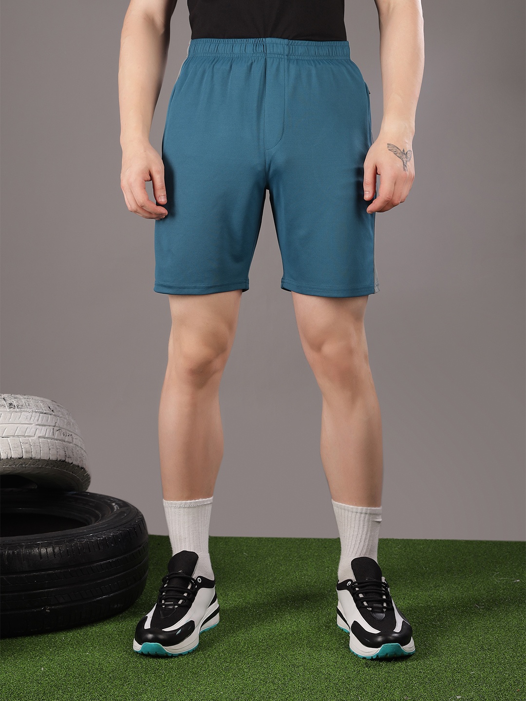 

Force NXT Men Antimicrobial Technology Training or Gym Sports Shorts, Green