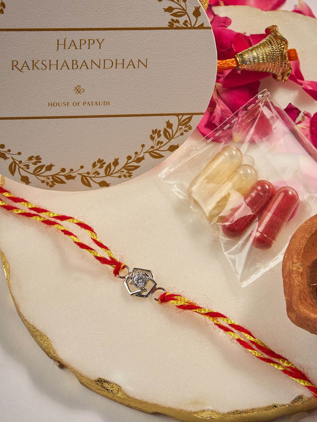 

House of Pataudi 925 Sterling Silver Thread Rakhi