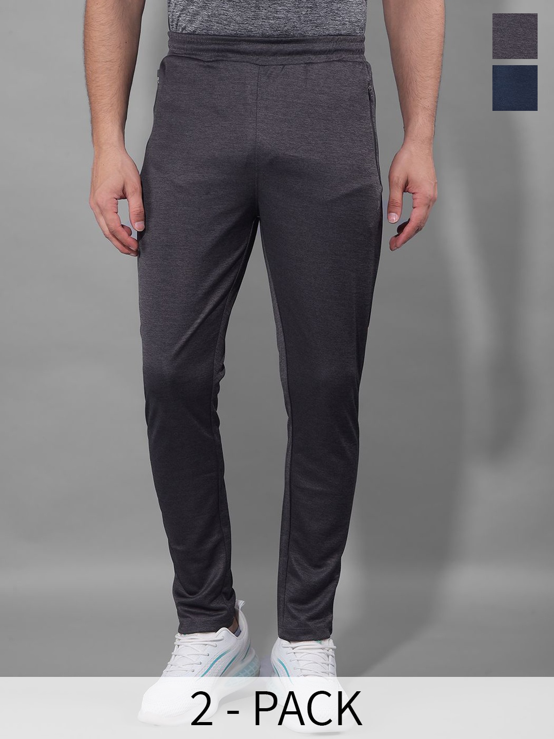 

Force NXT Men Pack of 2 Anti Odour Track Pants, Grey