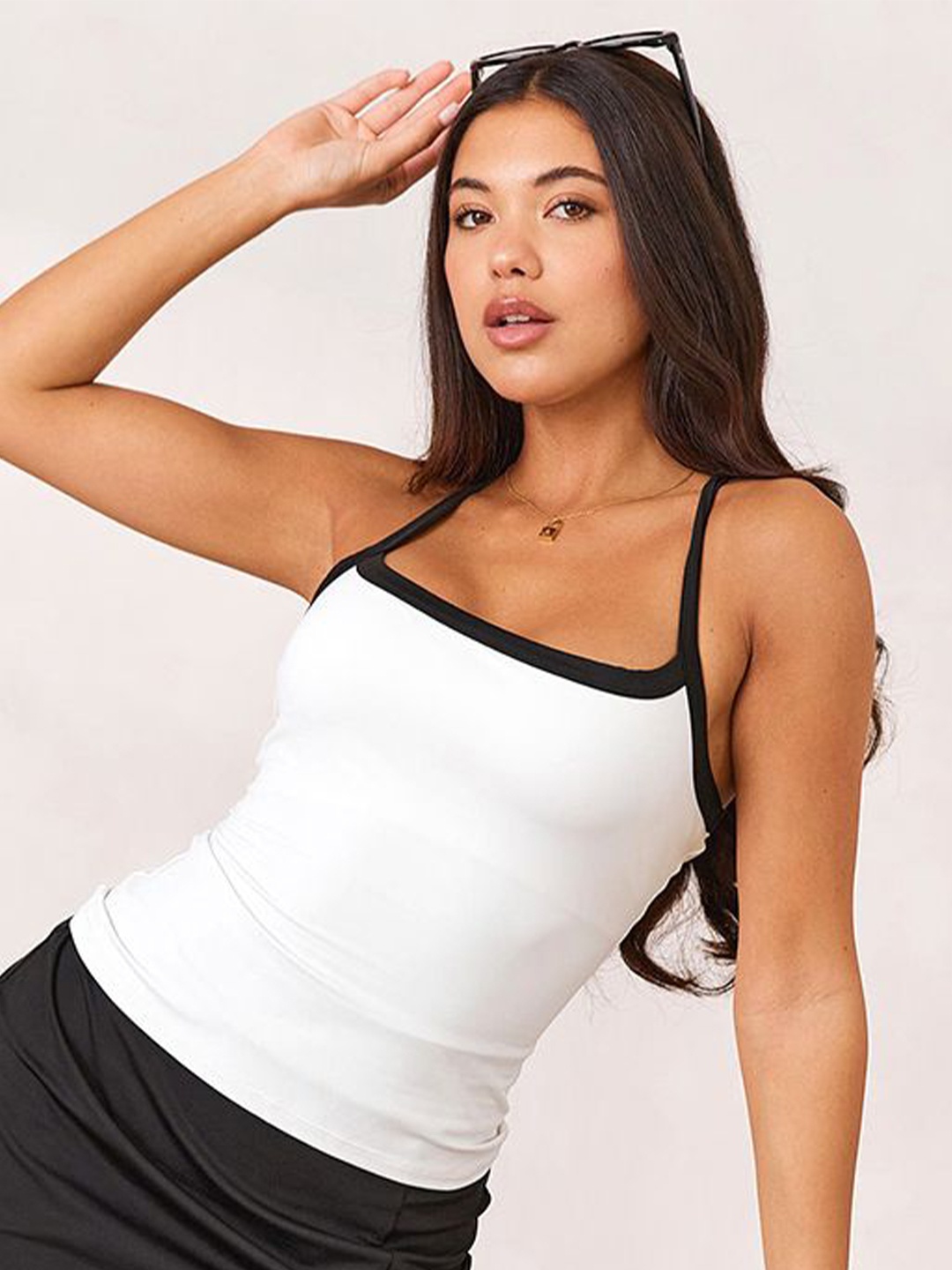 

StyleCast x Revolte Women Solid Top, White