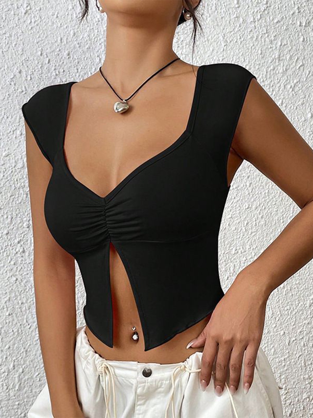 

StyleCast x Revolte Women Solid Top, Black