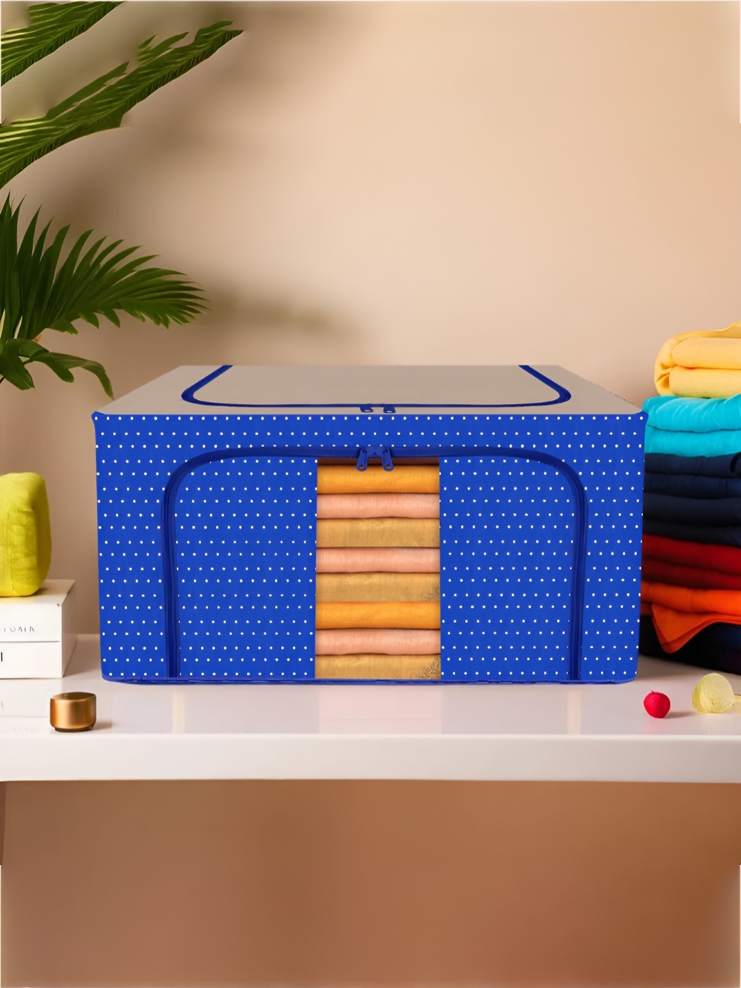 

Kuber Industries Blue Printed Multi-Utility Organiser