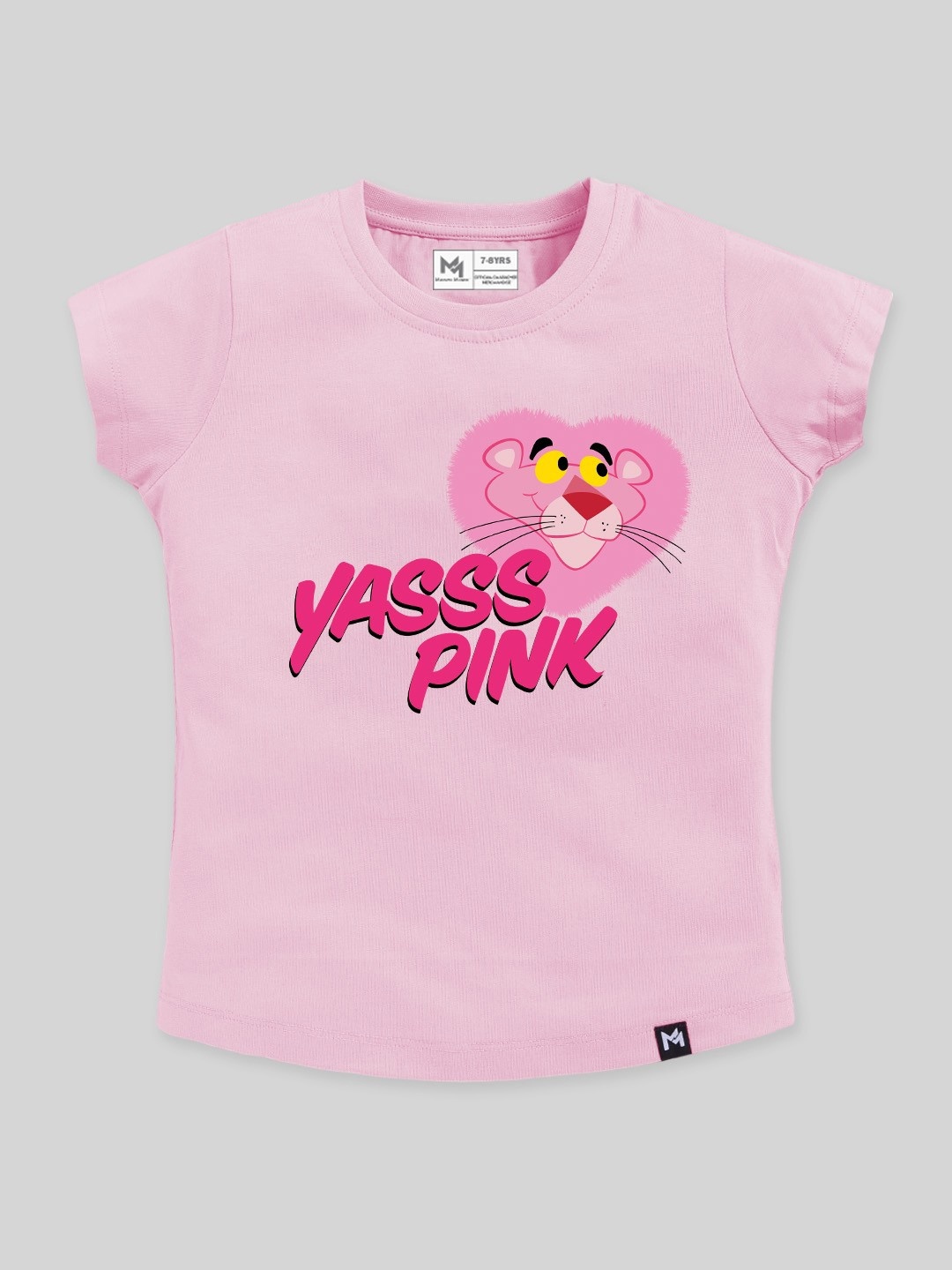 

YK X Minute Mirth Infant Girl Print Pure Cotton Tshirt, Pink