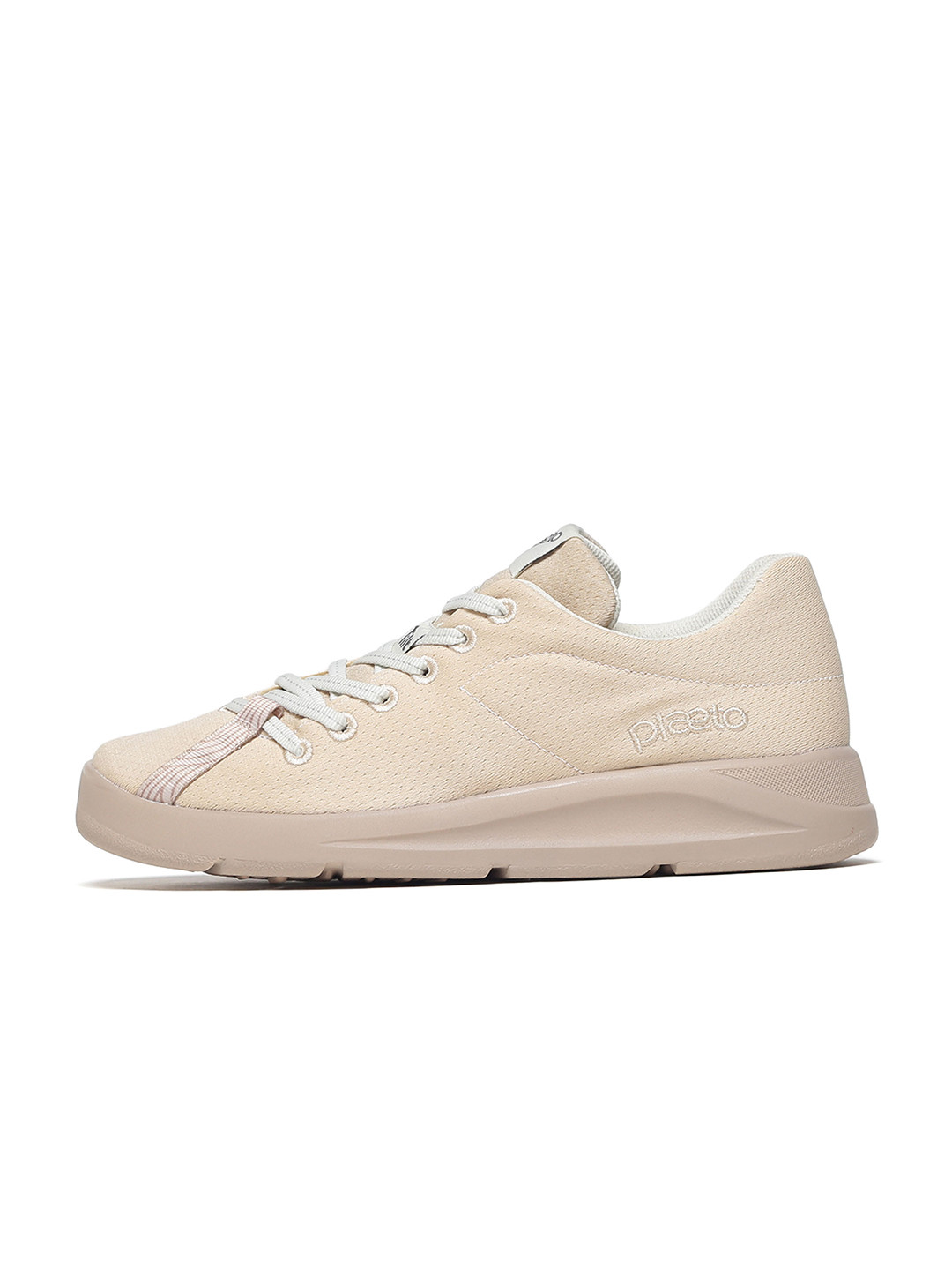 

plaeto Women Round Toe Lightweight Mesh Sneakers, Beige