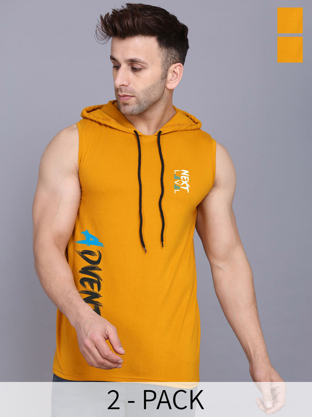 

SLOWLORIS 2-Pcs Cotton Sleeveless Innerwear Vests SL28 COMBO (ADV MUSTARD) (KEEP MUSTARD)