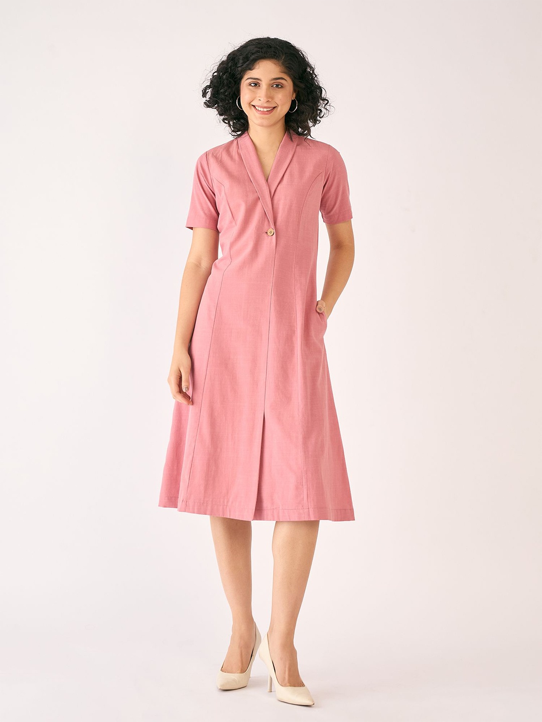 

SALT ATTIRE Women A-Line Dress, Pink