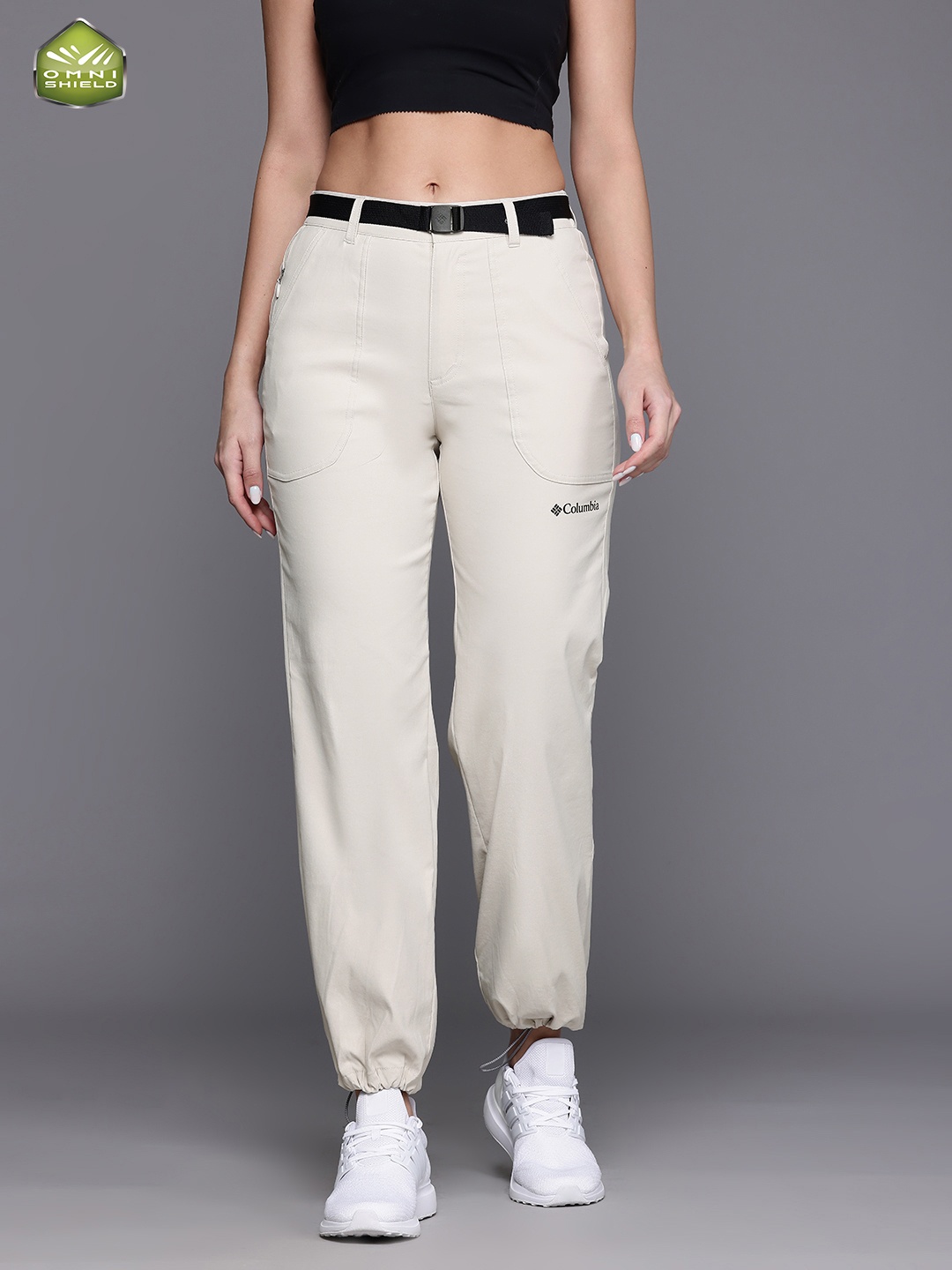 

Columbia Women Brea Falls Omni-Shade Nylon Track Pant, Beige