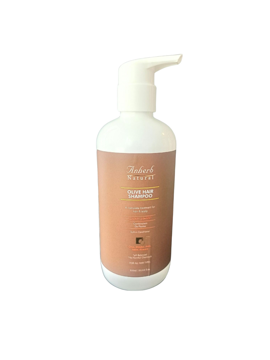 

Anherb Natural Olive Hair Shampoo With Amla & Aloe Vera - 300ml, White