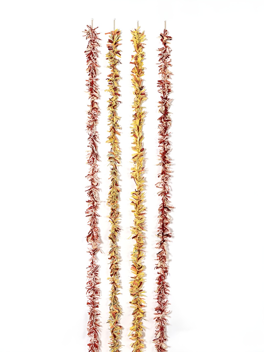 

Contrast Living Yellow & Maroon 4 Pieces Hanging Tinsels Festive Decor