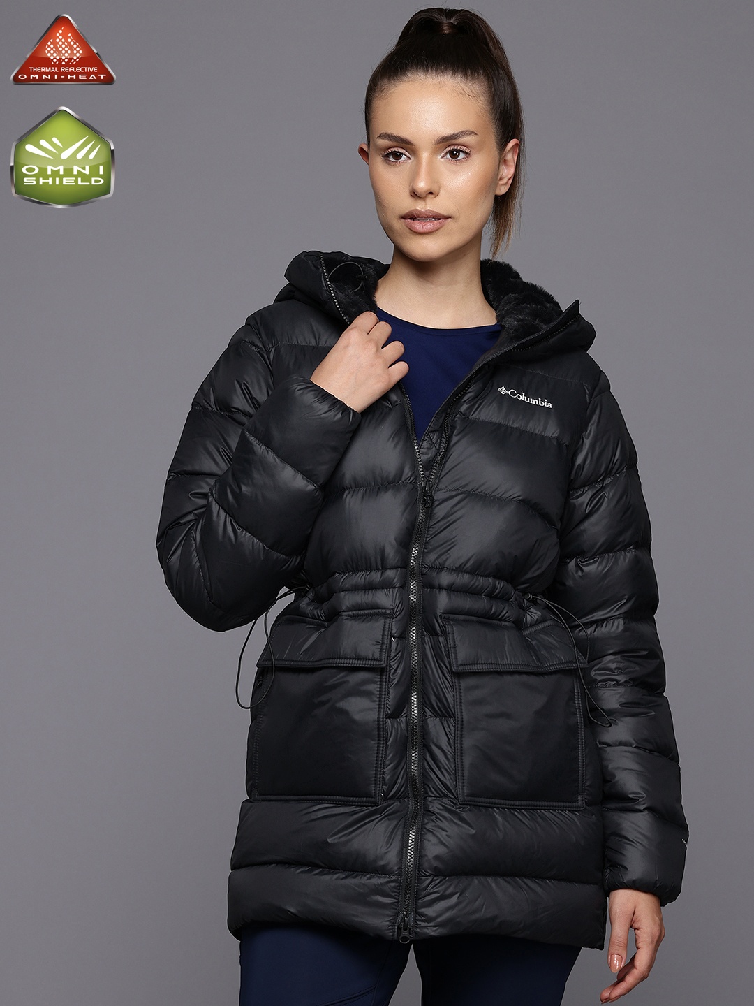

Columbia Harmony Falls Mid Down Lightweight Outdoor Puffer Jacket, Black