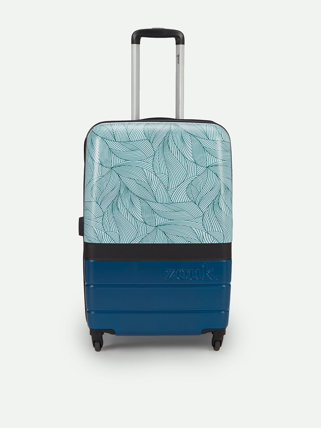 

ZOUK Unisex Calangute Tides Raahi Medium Trolley Bag, Teal