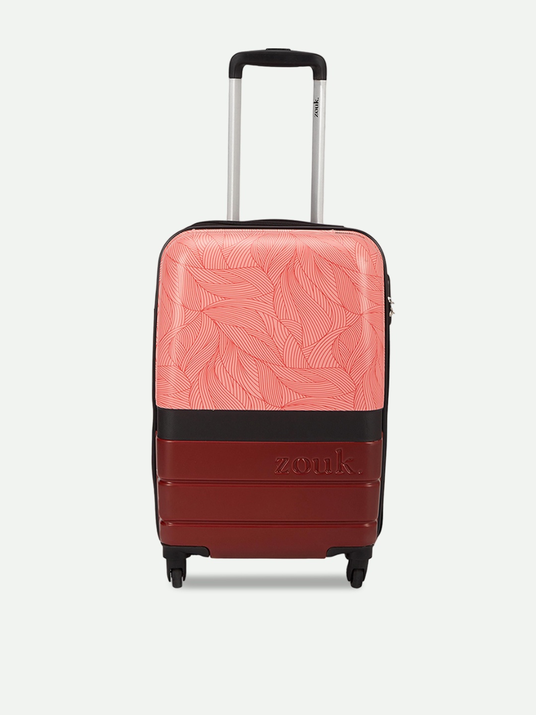 

ZOUK Unisex Andaman Crest Raahi Cabin Trolley Bag, Red