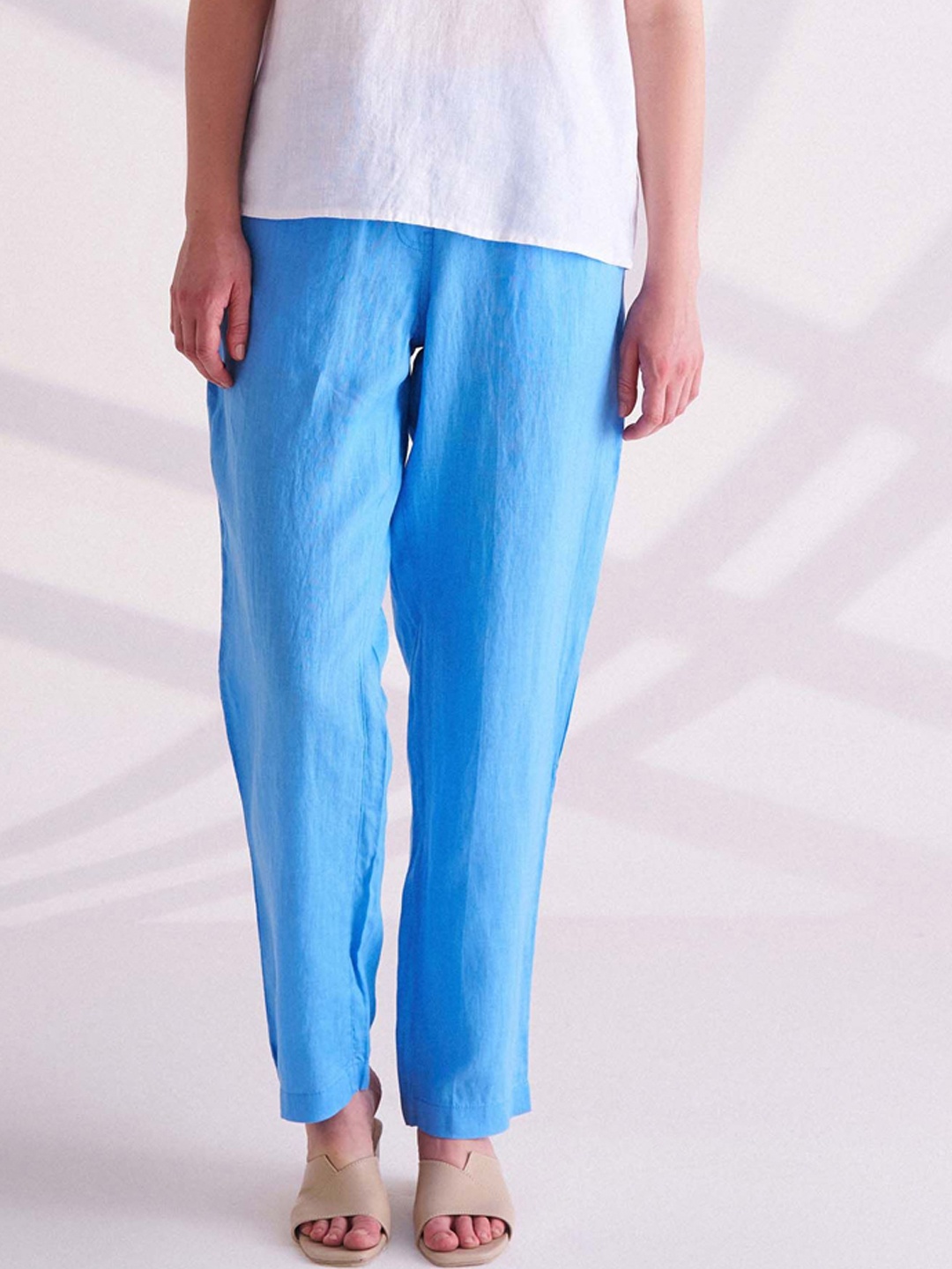 

B.Copenhagen Women Relaxed Trousers, Blue