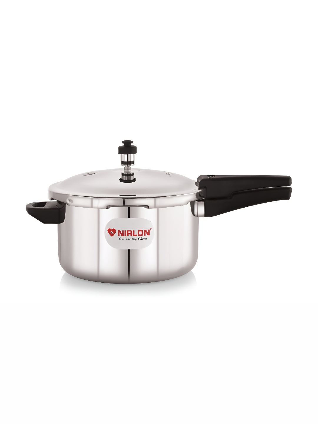 

NIRLON Triply Induction & Gas Compatible Stainless Steel Outer Lid Pressure Cooker - 5 L, Silver