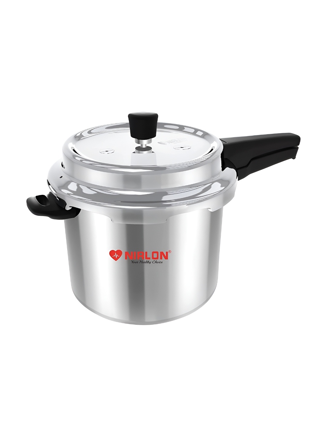 

NIRLON Induction Compatible Outer Lid Stainless Steel Pressure Cooker- 5 L, Silver