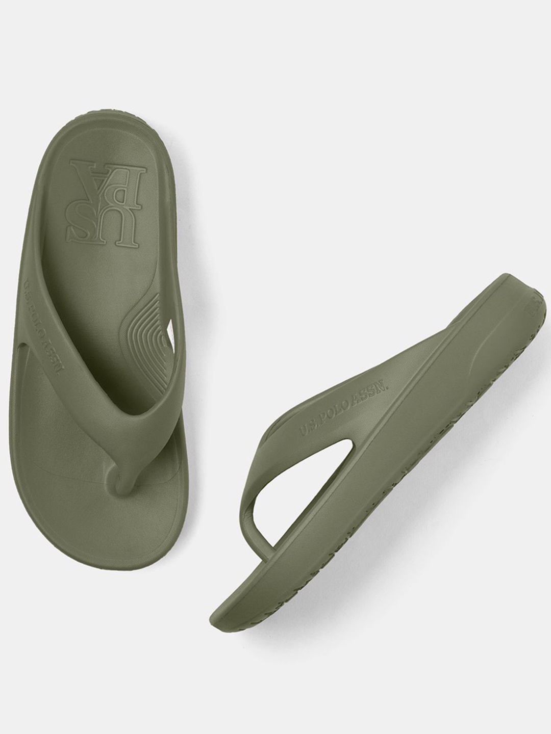

U.S. Polo Assn. Men Axel 2.0 Foam Walk Flip Flop, Green