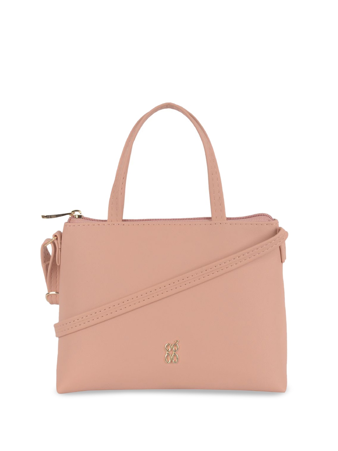 

Baggit PU Structured Shoulder Bag, Pink