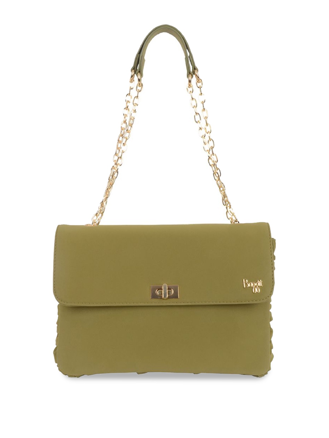 

Baggit PU Structured Shoulder Bag, Green