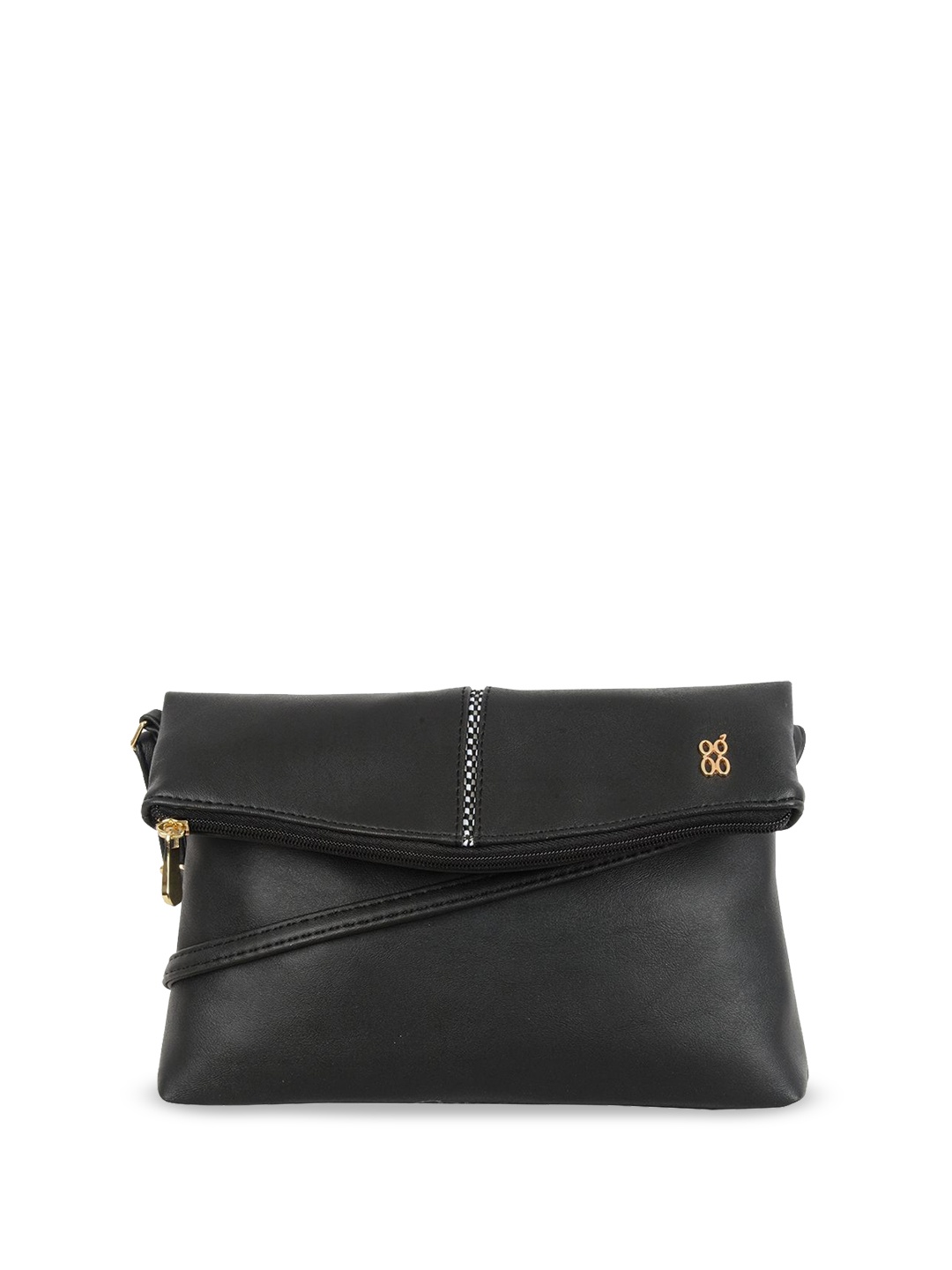 

Baggit PU Structured Sling Bag, Black