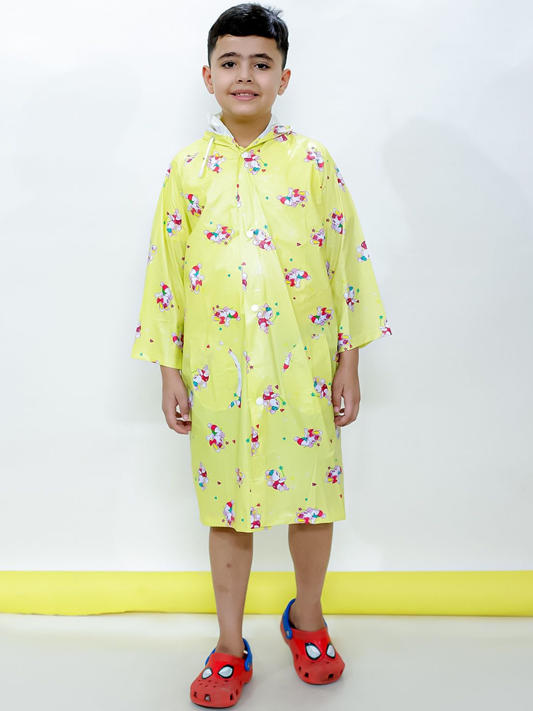 

M'andy Kids Printed Waterproof Rain Jacket, Yellow