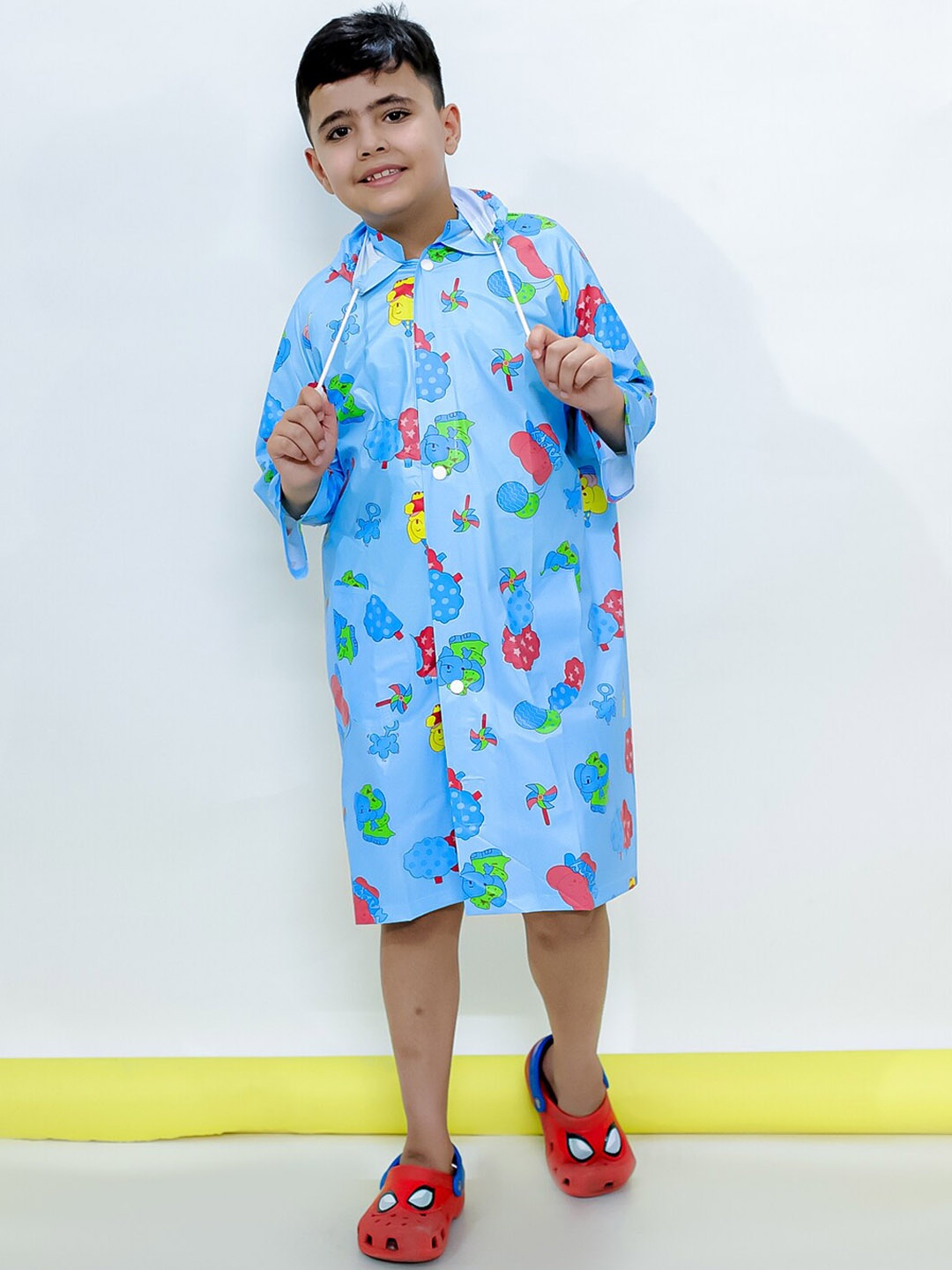 

M'andy Kids Printed Waterproof Rain Jacket, Blue