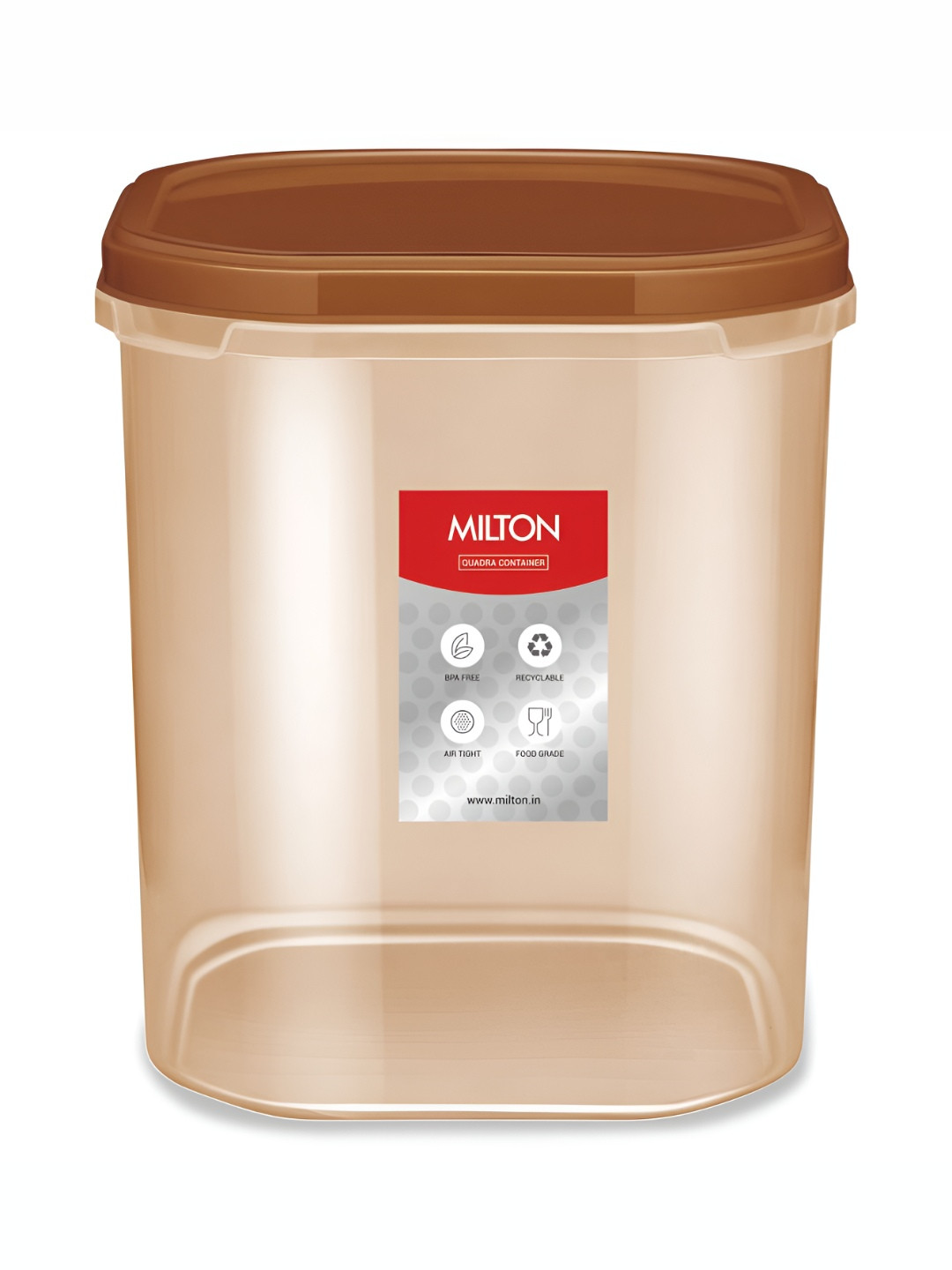 

Milton Brown Quadra 22 Plastic Multipurpose Storage jar & Container 22 Litre