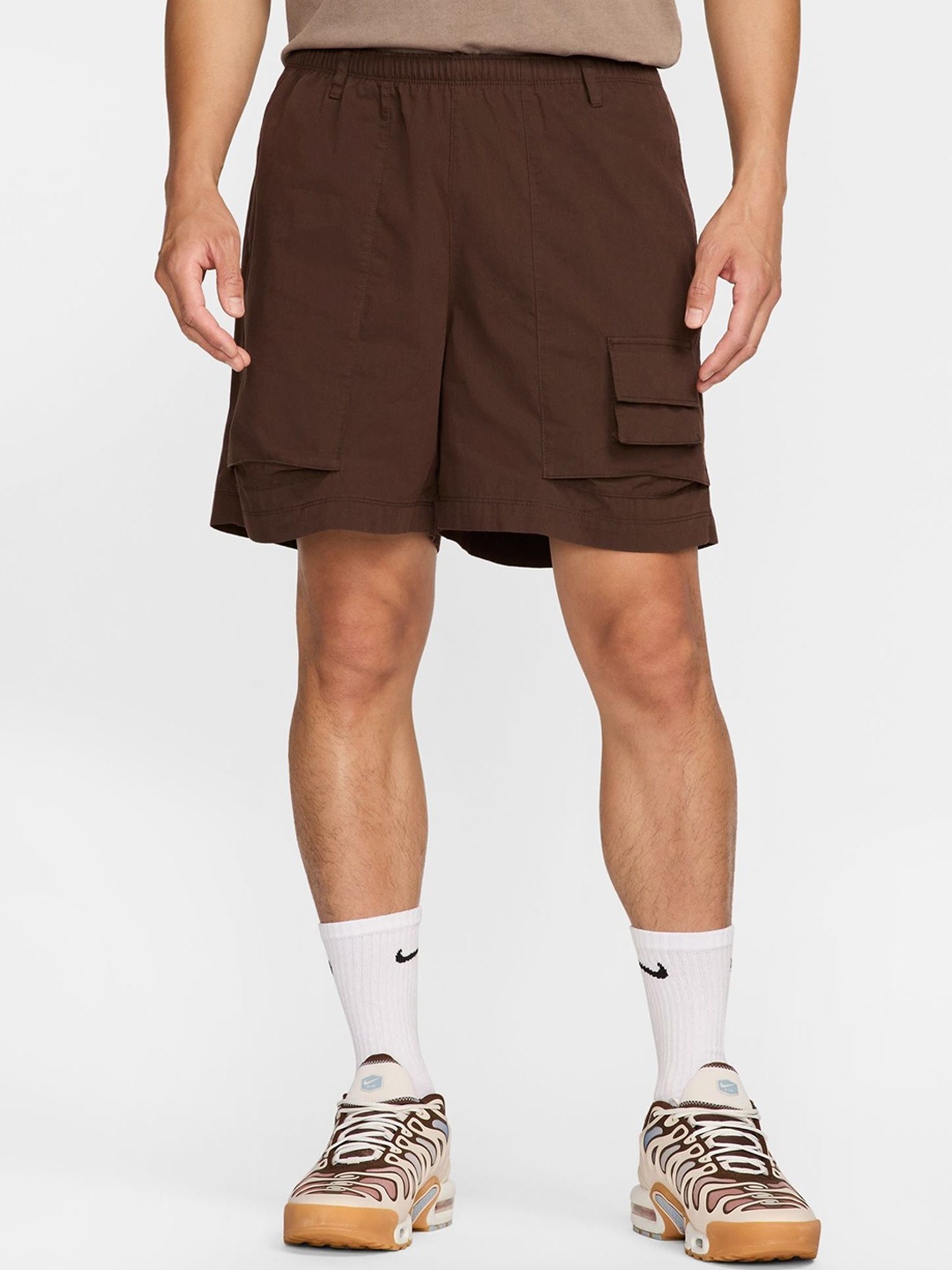 

Nike Life Men's Camp Shorts, Brown