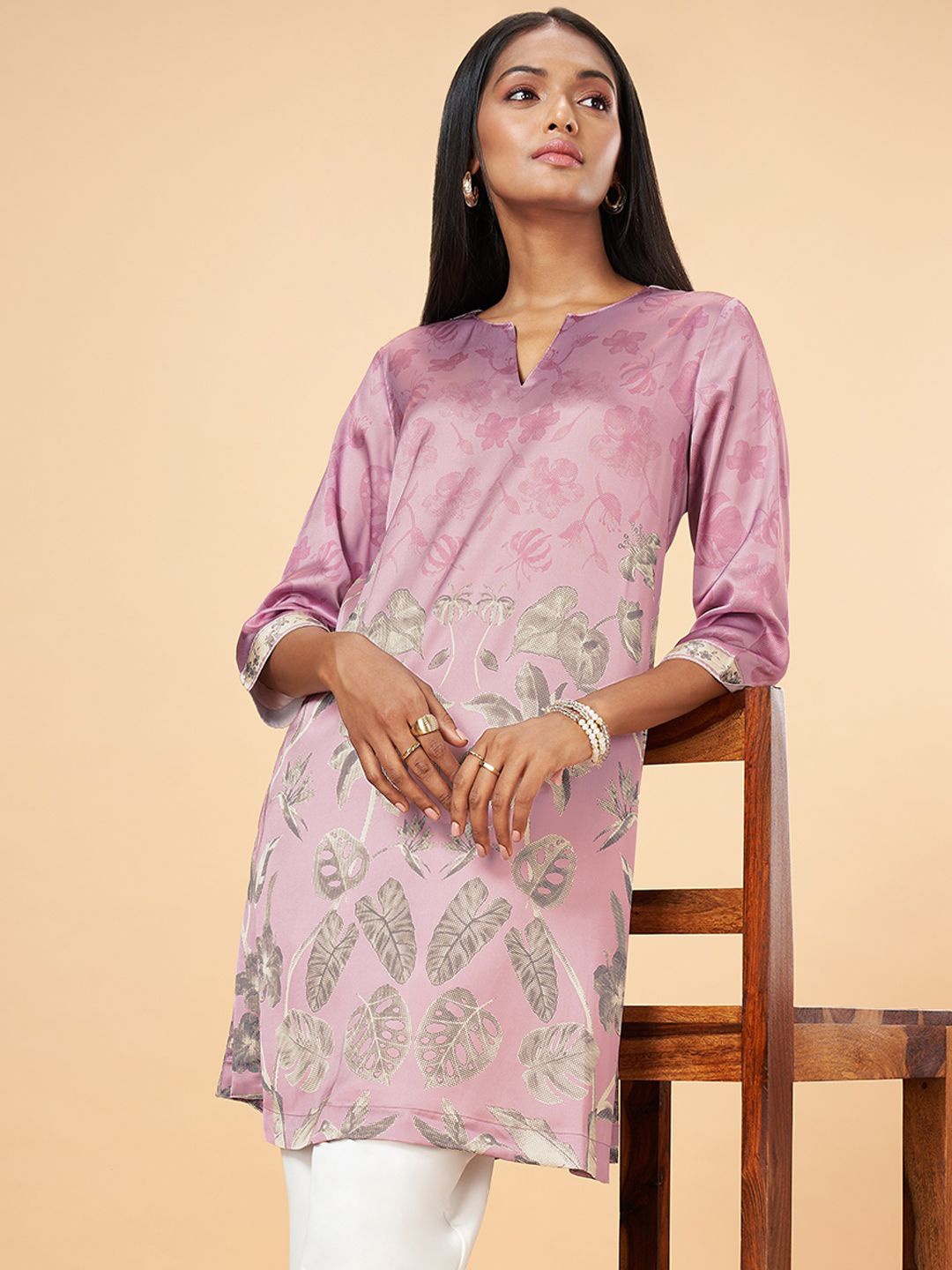 

Marigold Lane Printed New Basics Tunic, Pink