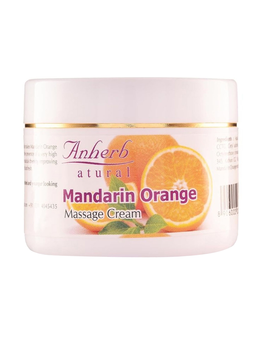 

Anherb Natural Mandarin Orange Massage Cream with Vitamin A & E - 45 g