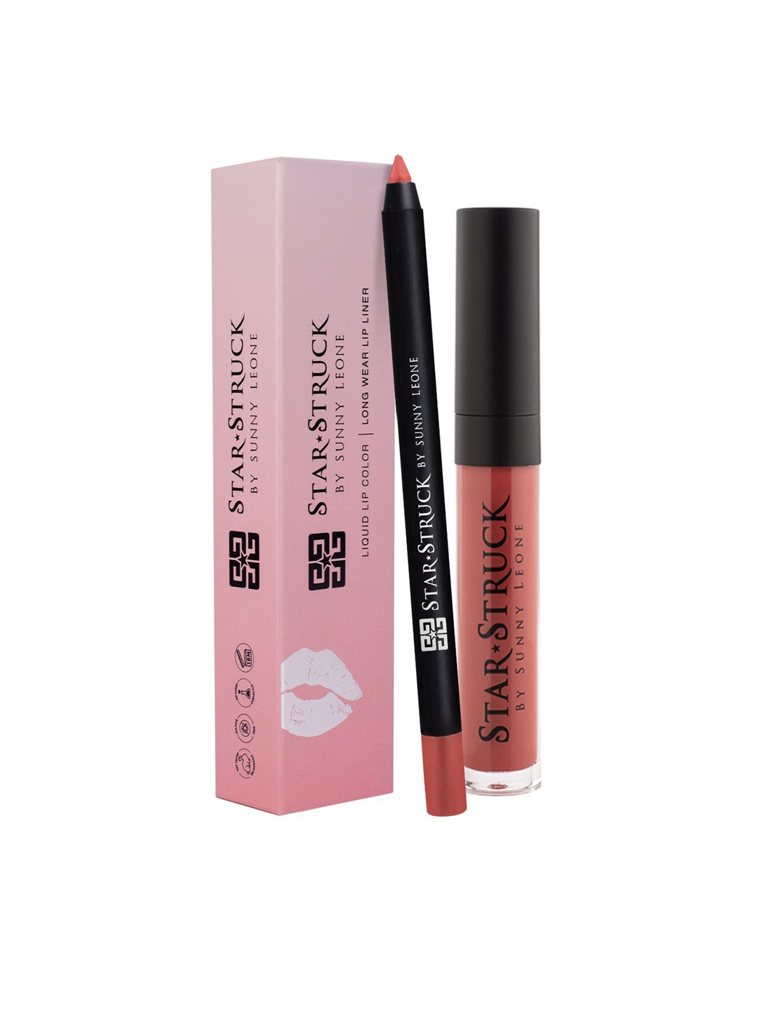 

STARSTRUCK BY SUNNY LEONE High Shine Lip Gloss & Long Wear Lip Liner Combo - Baby Doll, Nude