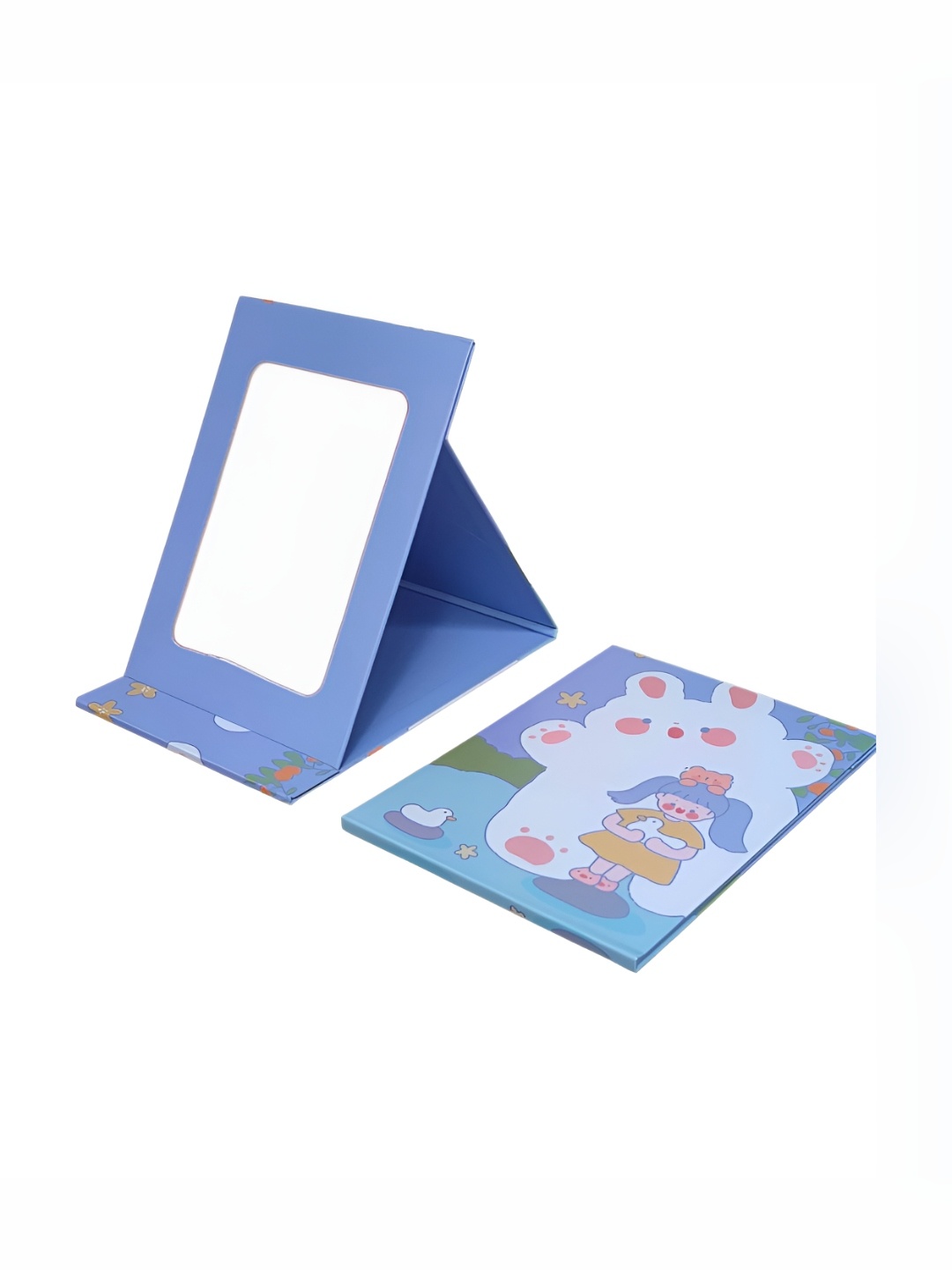 

P-Plus International Purple Foldable Cartoon Pattern Desktop Mirror